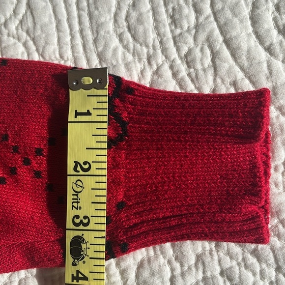 NWT Sanrio Hello Kitty Sweater Pullover XS Long Sleeve Red Bows Retro 70's 80's - Picture 14 of 17